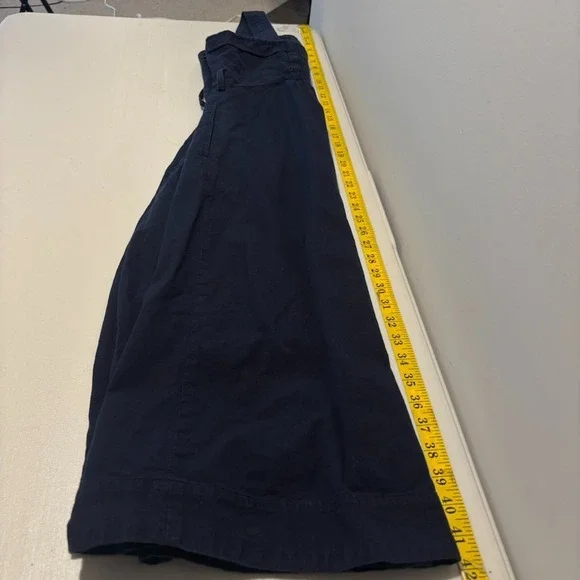 Everlane The Cotton Weave Picnic Midi Dress Navy Womens sz 2 Classic Clean Girl - Picture 9 of 10